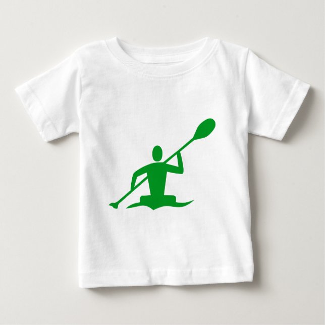 Kayaking - Grass Green Baby T-Shirt (Front)