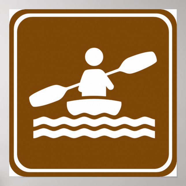 Kayaking Highway Sign (Front)