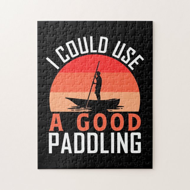 Kayaking I Could Use A Good Paddling Jigsaw Puzzle (Vertical)