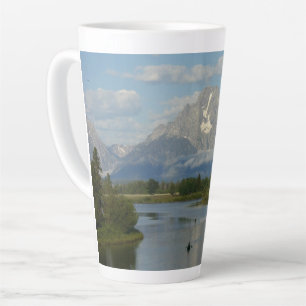 Kayaking in Grand Teton National Park Latte Mug