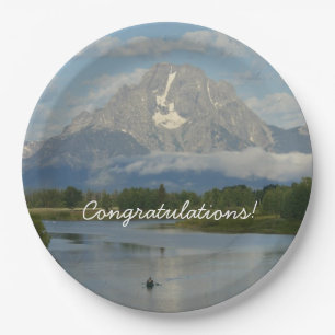 Kayaking in Grand Teton National Park Paper Plate