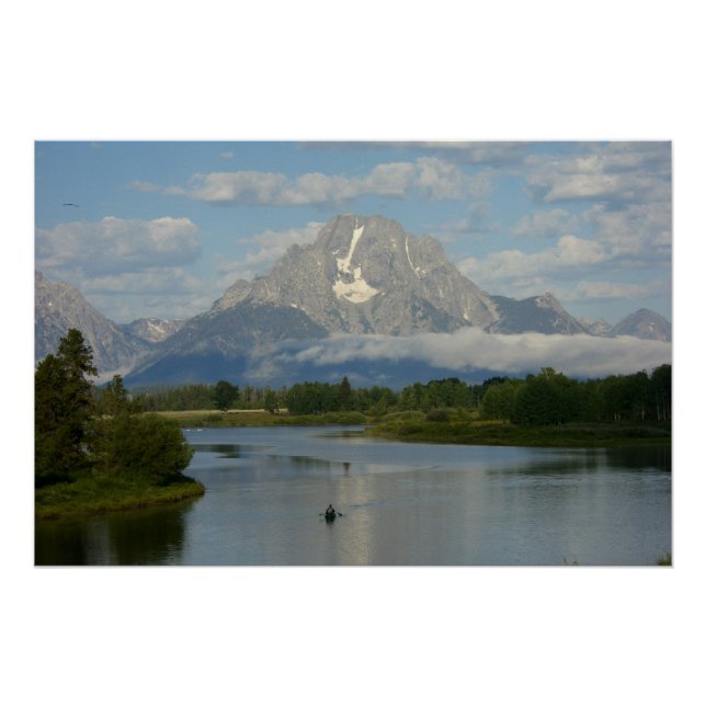 Kayaking in Grand Teton National Park Poster (Front)