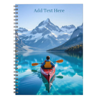 Kayaking in Mountains Personalised Notebook