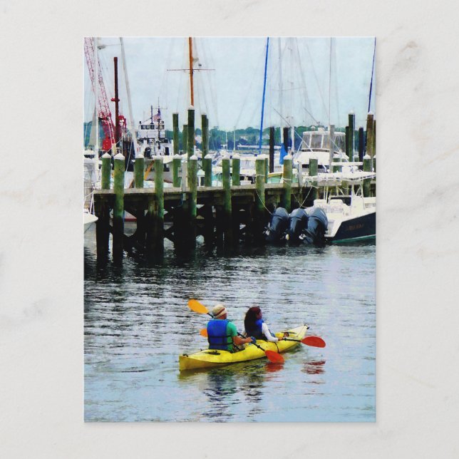 Kayaking in Newport, RI Postcard (Front)
