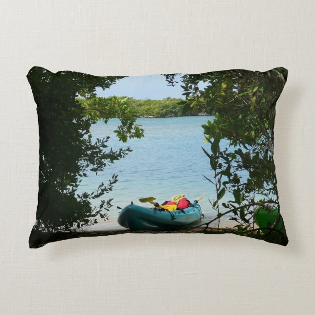 Kayaking in St. Thomas US Virgin Islands Decorative Cushion (Front)