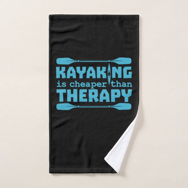 Kayaking Is Cheaper Than Therapy Hand Towel (Hand Towel)
