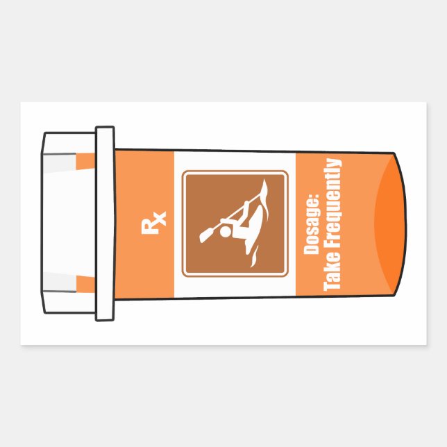 Kayaking Is My Drug Rectangular Sticker (Front)