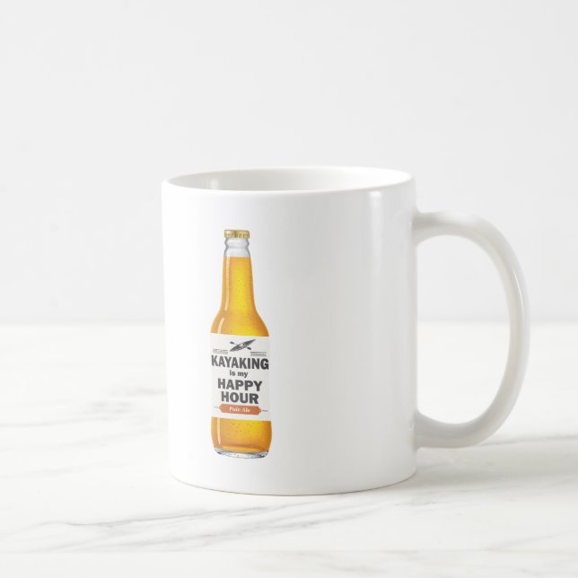 Kayaking Is My Happy Hour Coffee Mug (Right)