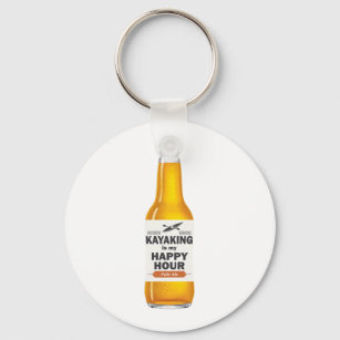 Kayaking Is My Happy Hour Key Ring