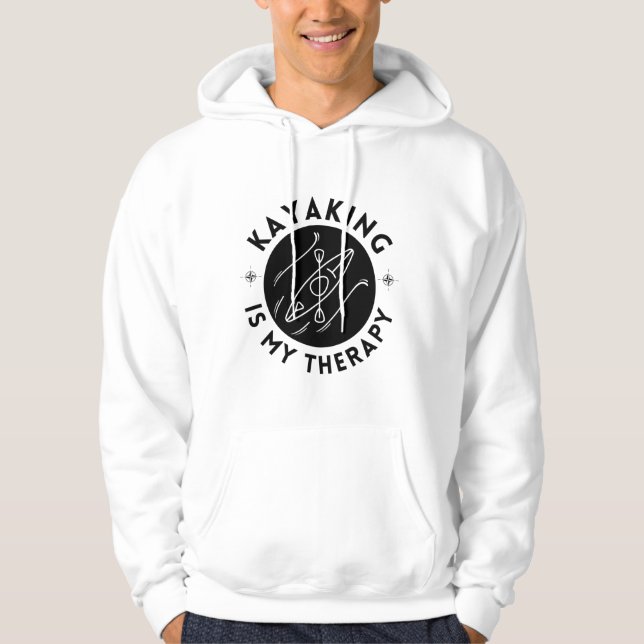 Kayaking Is My Therapy Hoodie (Front)
