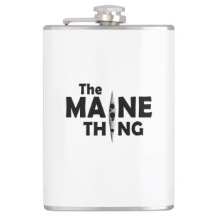 Kayaking Is The Maine Thing Hip Flask