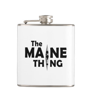 Kayaking Is The Maine Thing Hip Flask