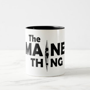 Kayaking Is The Maine Thing Two-Tone Coffee Mug