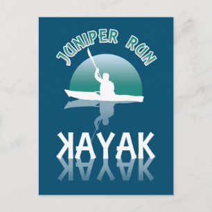 Kayaking Juniper Run - Kayak Postcard