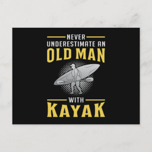 Kayaking Kayak Canoe Paddle Canoeing Funny Gift Postcard
