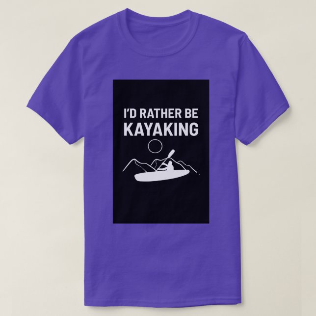 Kayaking Kayak Canoeist Whitewater Rafting Gift 2 T-Shirt (Design Front)