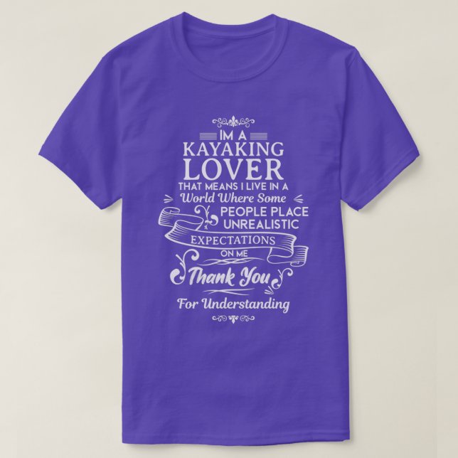 Kayaking Lover Funny Design For Gift 2  T-Shirt (Design Front)