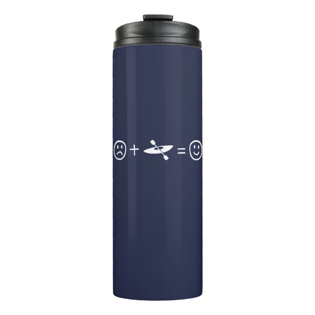 Kayaking Makes You Happy Thermal Tumbler (Front)