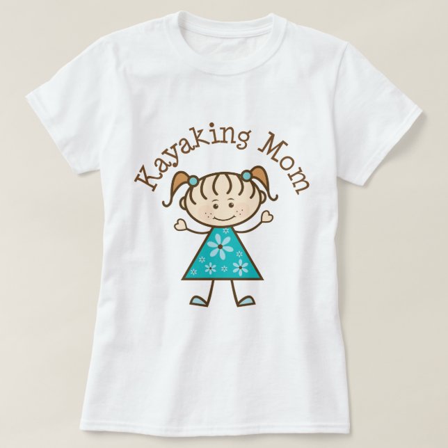 Kayaking Mum T-Shirt (Design Front)