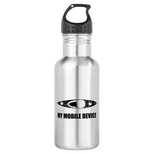 Kayaking, My Mobile Device 532 Ml Water Bottle (Front)