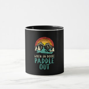 Kayaking Nature Retro Mug