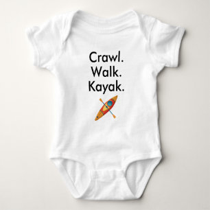 Kayaking Newborn Gift, Kayak Water Sport Baby Bodysuit