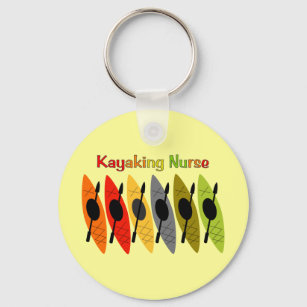 Kayaking Nurse T-Shirts and Gifts Key Ring