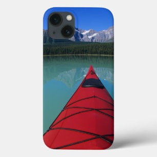 Kayaking on Waterfowl Lake below Howse Peak iPhone 13 Case
