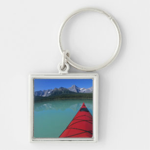 Kayaking on Waterfowl Lake below Howse Peak Key Ring