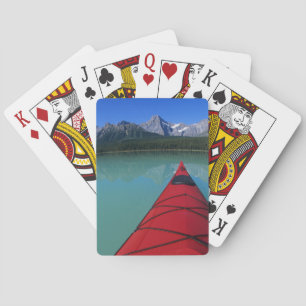 Kayaking on Waterfowl Lake below Howse Peak Playing Cards