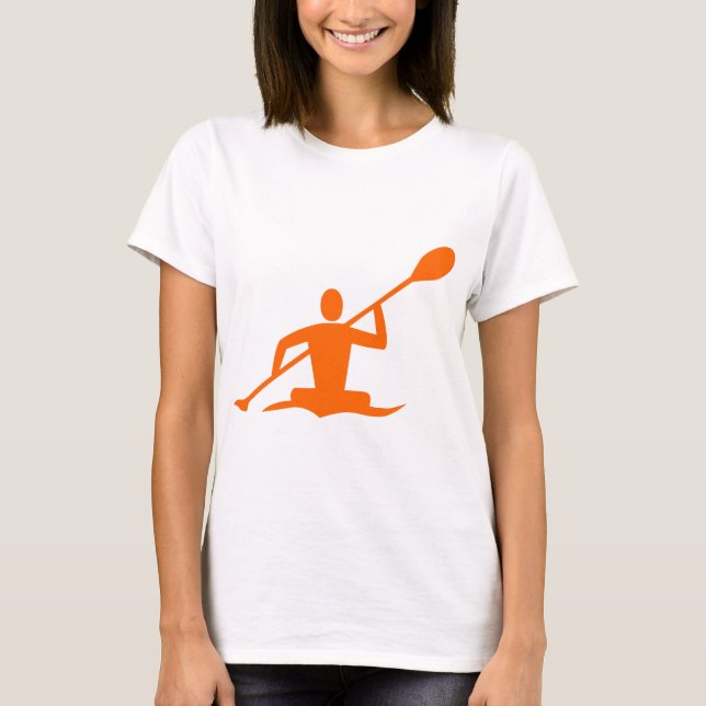 Kayaking - Orange T-Shirt (Front)
