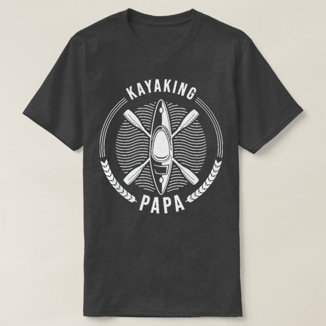 Kayaking Papa Father day  T-Shirt (Design Front)