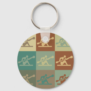 Kayaking Pop Art Key Ring