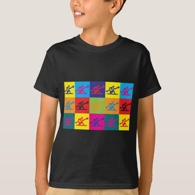 Kayaking Pop Art T-Shirt (Front)
