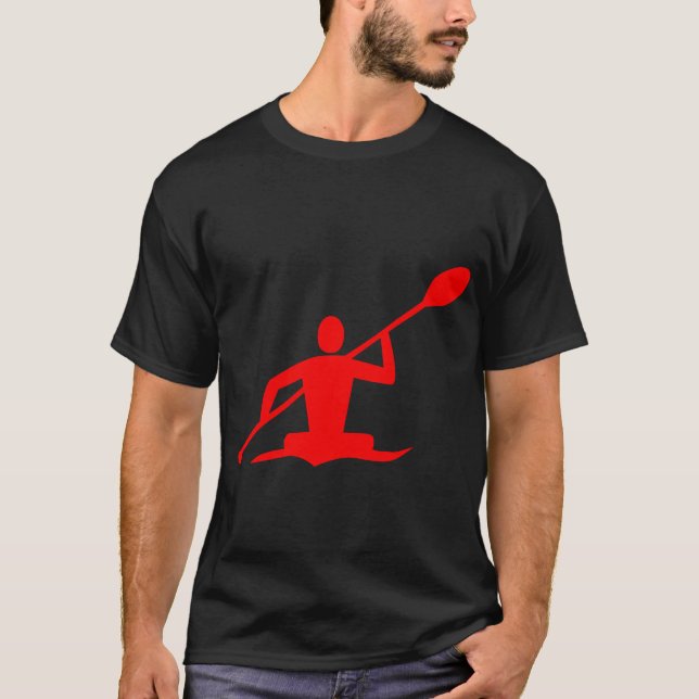 Kayaking - Red T-Shirt (Front)
