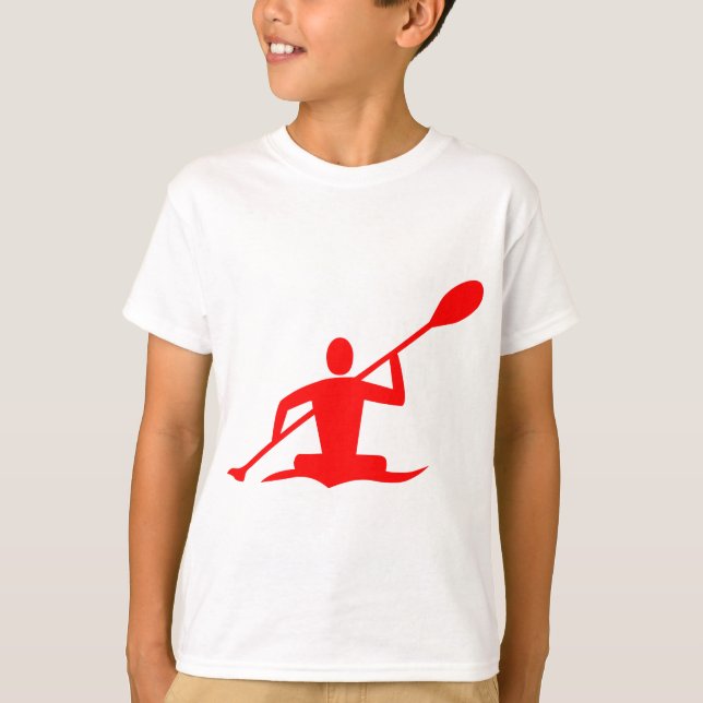Kayaking - Red T-Shirt (Front)