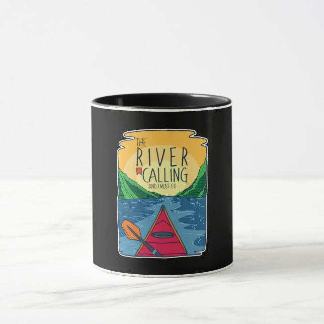 Kayaking - River Is Calling And I Must Go Mug (Center)