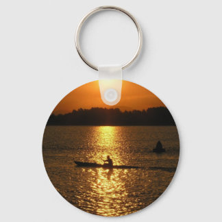 Kayaking Sunset Key Ring