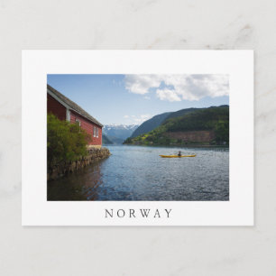 Kayaking the Hardangerfjord in Norway Postcard