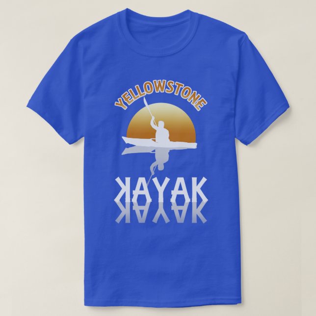 Kayaking the Yellowstone River T-Shirt (Design Front)