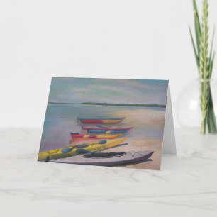 KAYAKING TRIP Greeting Card