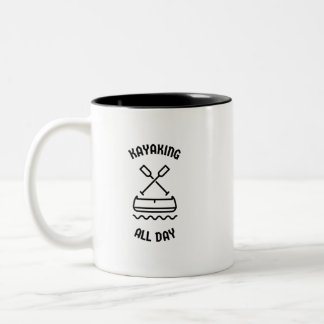 Kayaking Two-Tone Coffee Mug