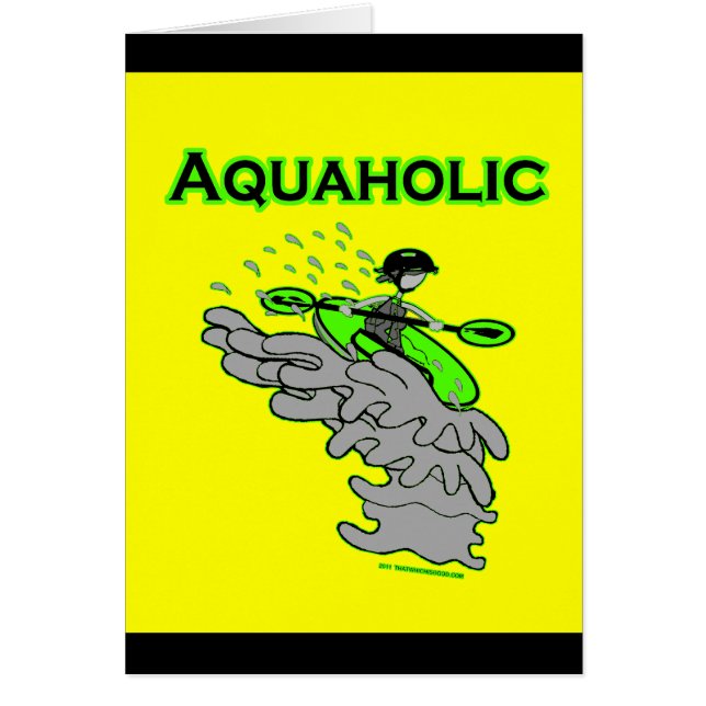 Kayaking Whitewater Silhouette (Front)