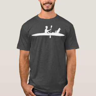 Kayaking with dog Funny Kayak Lover Gift Idea  T-Shirt