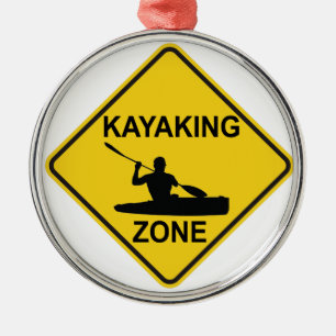 Kayaking Zone Metal Tree Decoration