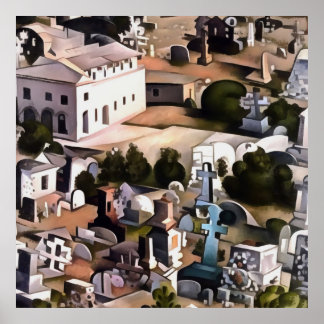Kayakoy Fethiye Deserted Town Geometric Art  Poster