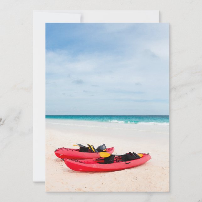 Kayaks at beach (Front)