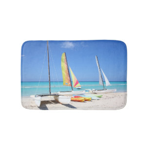 Kayaks, Catamarans And Kayaks Cuban Beach Bath Mat