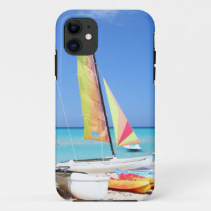 Kayaks, Catamarans And Kayaks Cuban Beach iPhone 11 Case