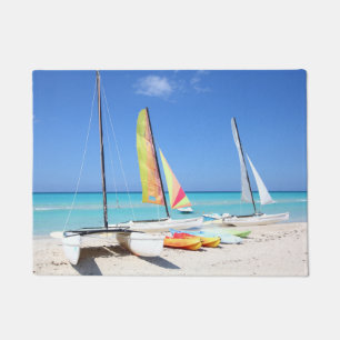 Kayaks, Catamarans And Kayaks Cuban Beach Doormat